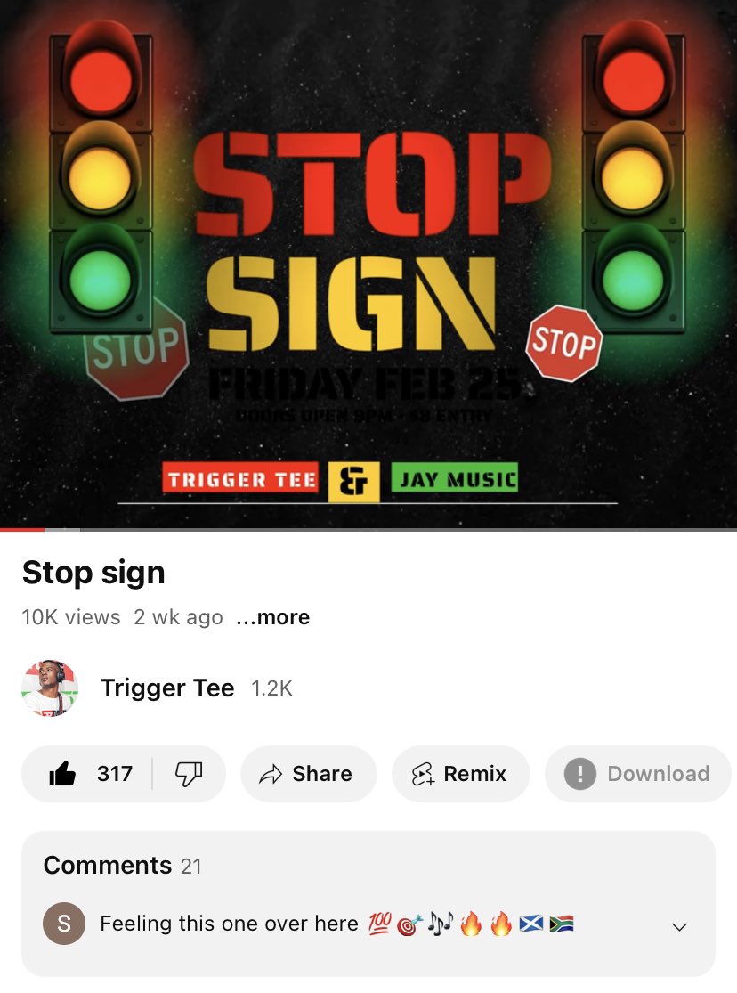 2 weeks after dropping, we running on 10k streams🤟🏽❤️ let’s keep it moving Danko

youtu.be/H2S1SQqZ9Wc