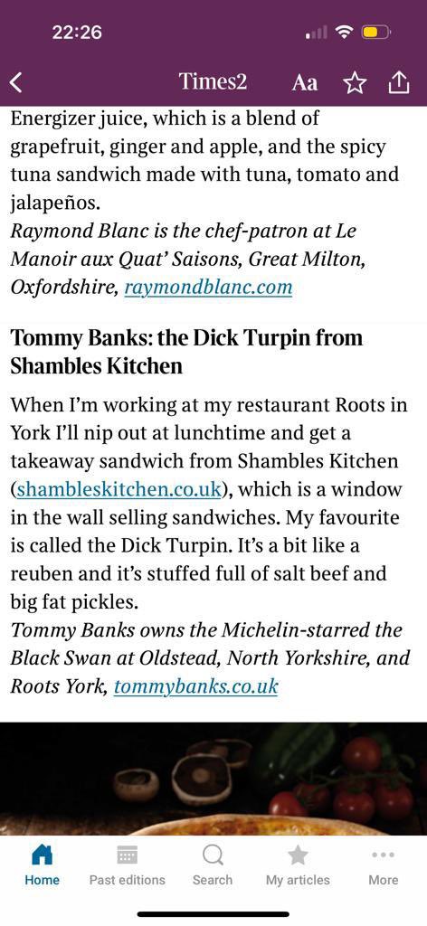 We’re so chuffed to have been mentioned by <a href="/TommyBanks8/">Tommy Banks</a> in <a href="/thetimes/">The Times and The Sunday Times</a> yesterday. Thanks so much Tommy. 🙏