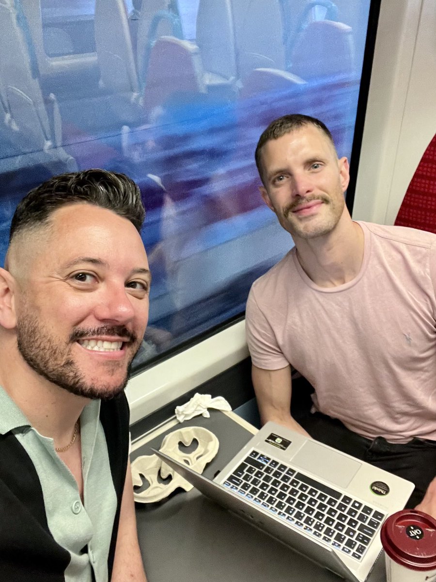 MarkaaWalters's tweet photo. On our way to ⁦@Eurovision! ⁦@Rylan⁩ see you in the Masquerade laters 👋 🏳️‍🌈 🏳️‍⚧️ https://t.co/s2by7vXVM7