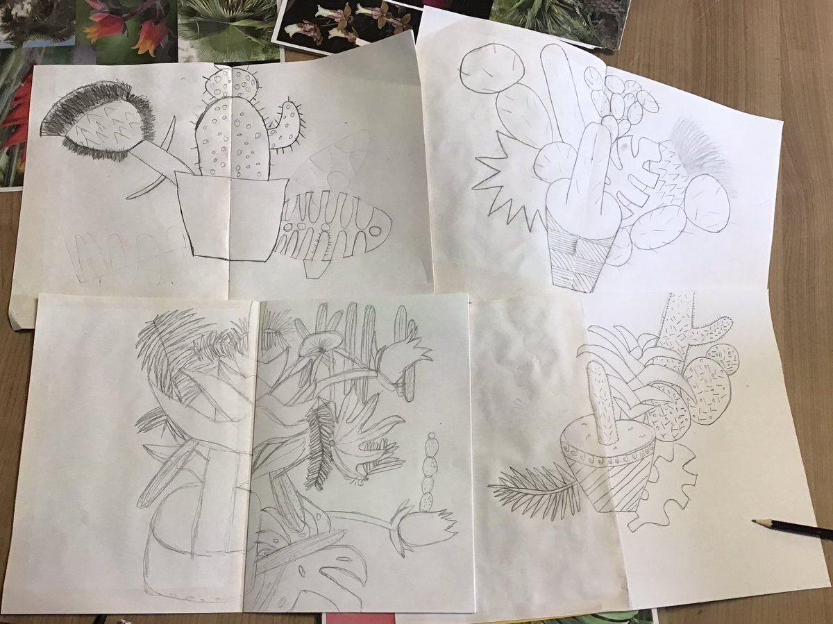 RSch_DesignTech's tweet image. Year 7’s started producing their drawings pages in textiles last week, they’re looking great and students will have loads of inspiration for their design ideas going forward…