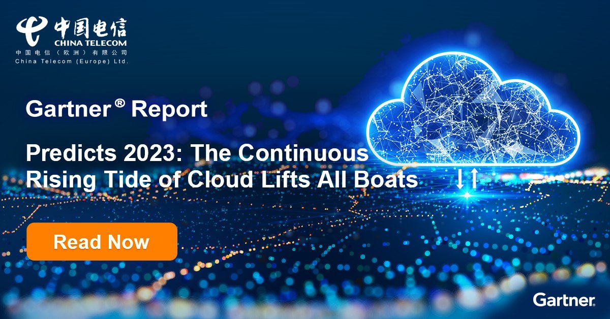 According to Gartner, “By 2026 75% of organizations will adopt a #digitaltransformation model predicated on #cloud as the fundamental underlying platform”.  

Read the latest report from #ChinaTelecomEurope and learn more.  
hubs.li/Q01PnznN0
