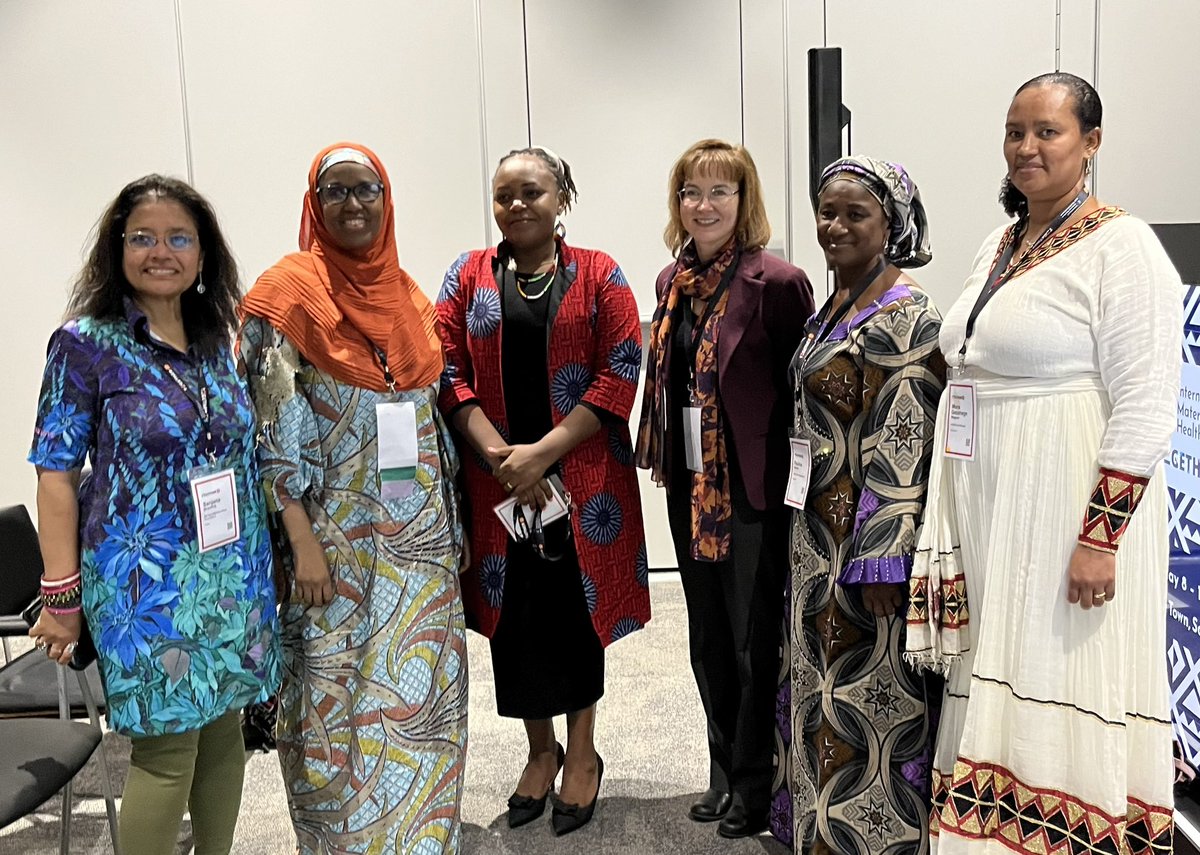 CherylMoyer10's tweet photo. So pleased to share the podium with these brilliant speakers at #IMNCH2023 - representing #MNCH efforts in #kenya #nigeria #ethiopia and #liberia. #SMGL @Jhpiego @JodyRLori @HaEunLee0329 @gatesfoundation https://t.co/NvFfwcfhA6