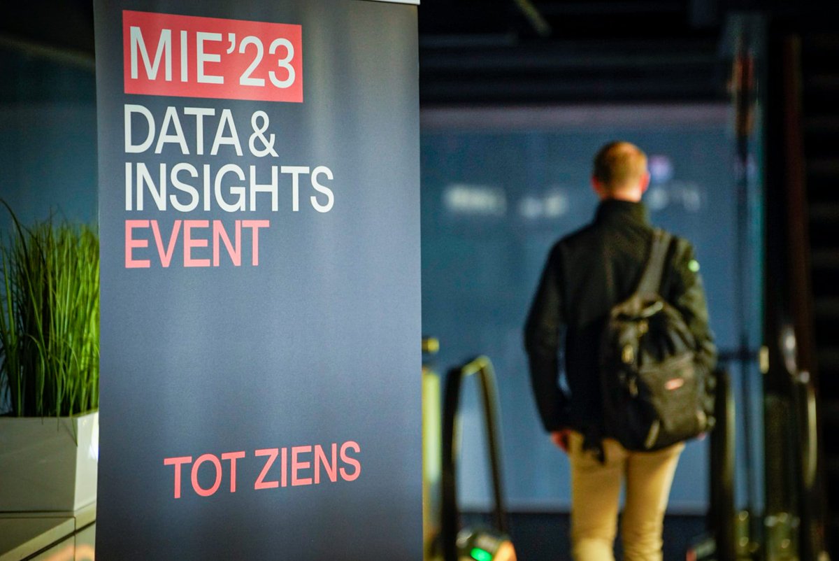 MIE’23 was een groot succes! Graag bedanken we alle sprekers voor hun fantastische bijdrage en de bezoekers voor hun komst! Zien we jullie weer op MIE’24? It’s all about Data &amp; Insights

MIE-organisatie <a href="/DataInsightsNe1/">Data & Insights Network</a> &amp; MIE-partners