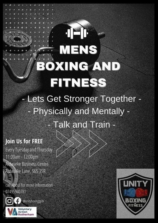 Stag_RosePPG's tweet image. #MensHealthMatters #thursdaymotivation - one for you men this morning 11am Unity Boxing Centre

#freeevent Boxing &amp;amp; Fitness session 🥊🥊💪🏽

#train #boxing #fitnessmotivation #wellbeing #mentalhealth #youmatter #mensmentalhealth