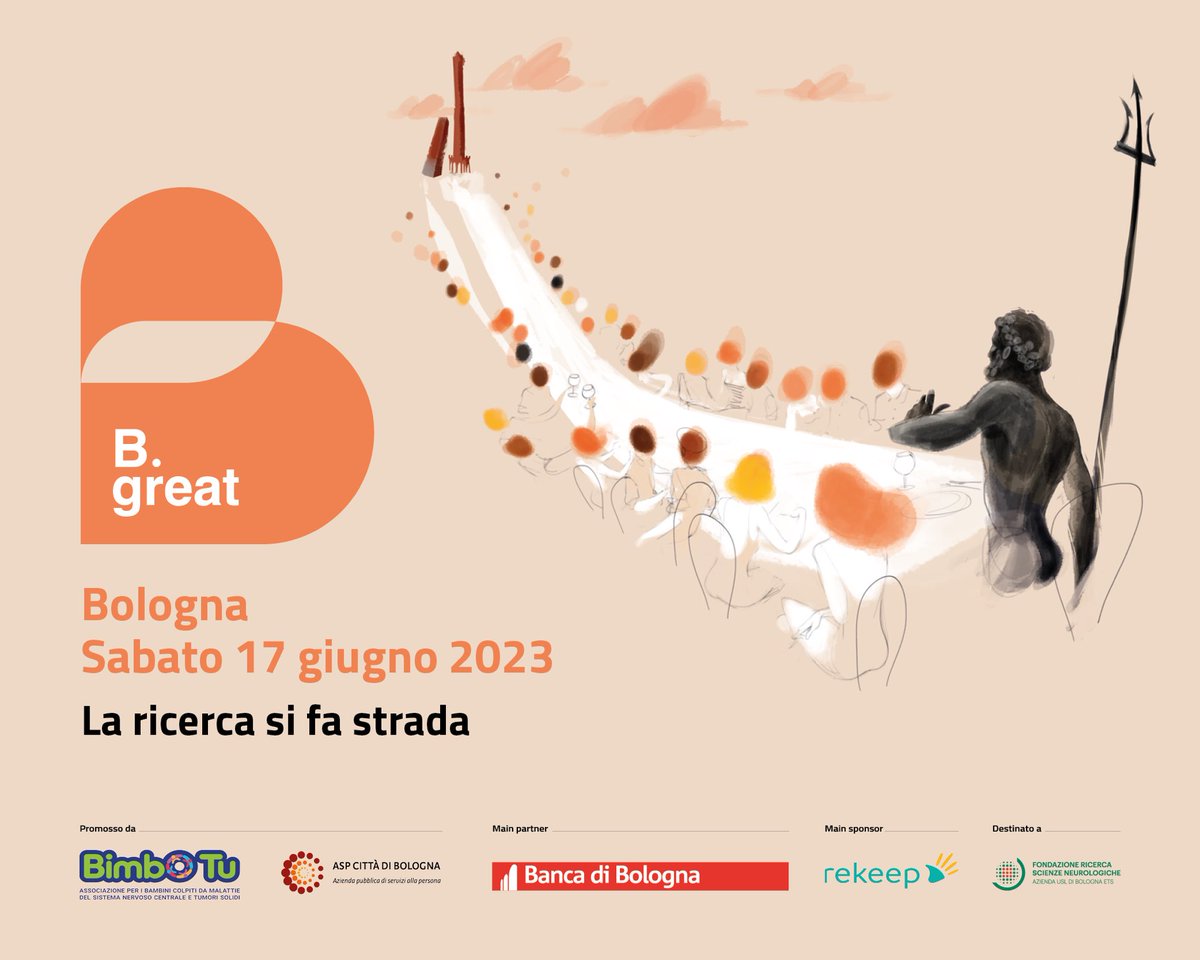 BIGLIETTI FUORI DOMANI ORE 12:00

Su vivaticket.com/it/ticket/b-gr…

<a href="/AspBologna/">AspBologna</a> <a href="/bancadibologna/">bancadibologna</a> <a href="/rekeep_spa/">Rekeep</a> <a href="/comunebologna/">Comune di Bologna</a> <a href="/RegioneER/">Regione Emilia-Romagna</a> 

#bologna #beneficenza #terzosettore #evento