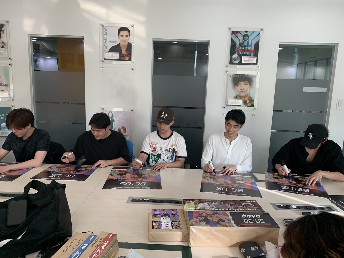 StarMusicPH's tweet photo. ACEs! Look who’s very busy today! 😎 See you all tomorrow at the SM Skydome for @bgyo_ph’s #BGYO_BeUsAlbumShowcase! ♠️

VIP tickets still available via SM Tickets
🔗 https://t.co/uzEeHFYIDZ

Watch via livestream on iWant
🔗 https://t.co/BFEj9ypfAr

#BGYO #ABSCBNEvents https://t.co/QxV4IrXWCW