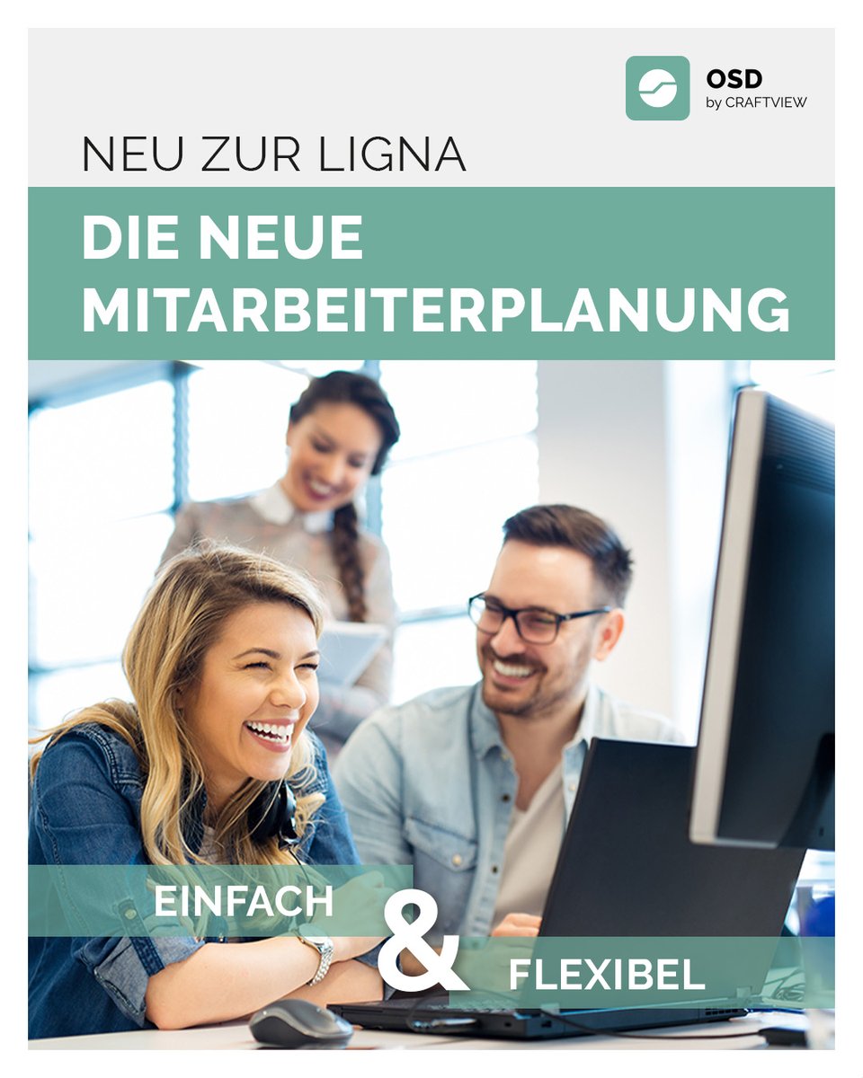 osd_software's tweet photo. Mit der flexiblen OSD Mitarbeiterplanung gibt es endlich einen einfachen Weg, um Mitarbeiter, Maschinen und Fahrzeuge effizient auf Projekte zu planen! 
➡ https://t.co/ATKIwFBosi

Das OSD-Team

#osd #osdatensysteme #erpsoftware #erp #cadcam #digitalisierung https://t.co/T73f3XwK4v