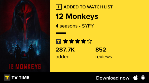 Mi7_A9's tweet photo. I've just started following 12 Monkeys https://t.co/NlAA2ARDQa #tvtime https://t.co/B78VTHJblP