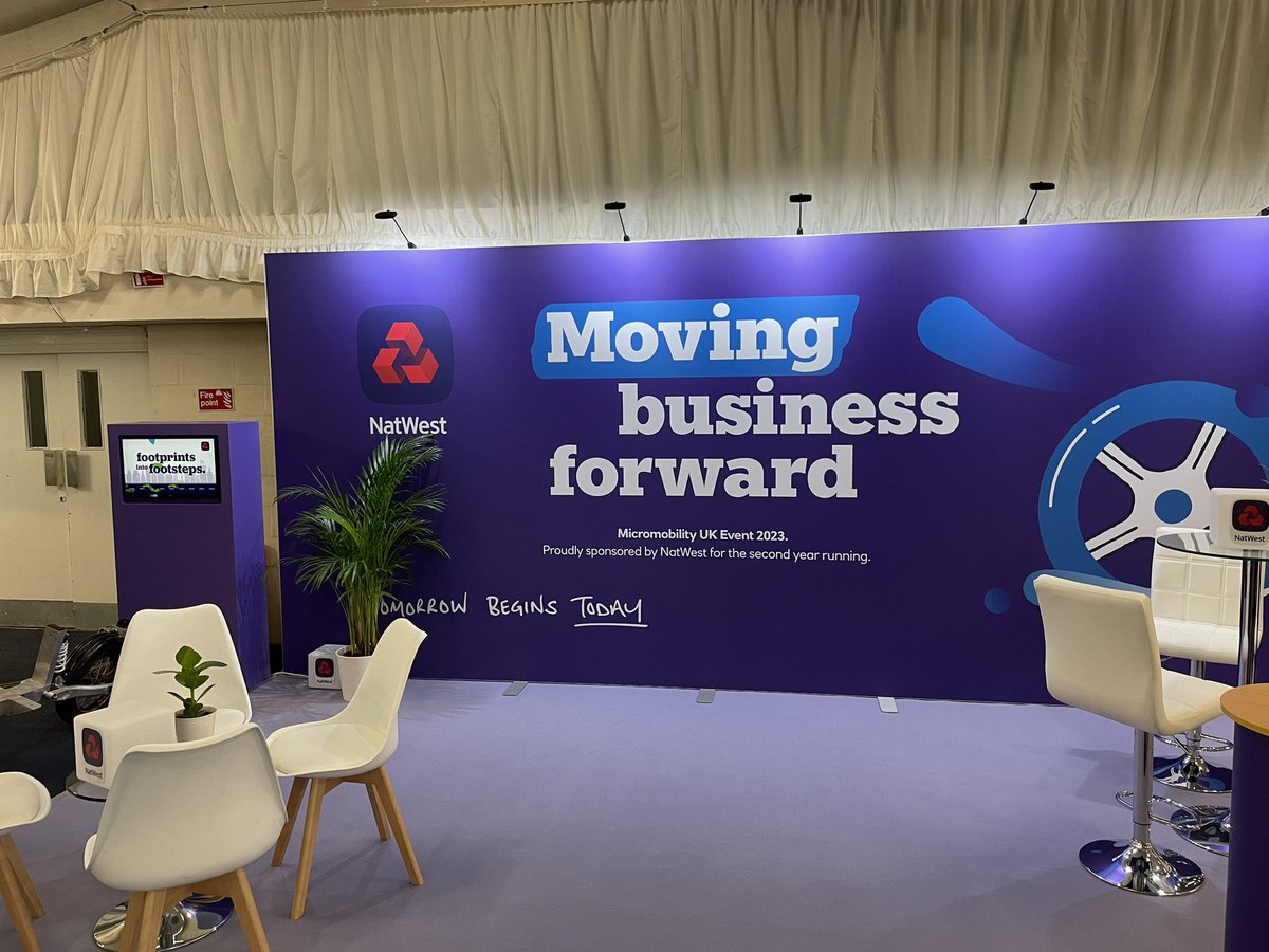 Here at #MicromobilityUK2023 <a href="/WMGBusiness/">WMG Business</a> supporting this ever growing sector. #Innovation driving change in the way we move people and goods. And great to see many of our #CleanTransportAccelerator cohort in attendance and exhibiting <a href="/NatWestBusiness/">NatWest Business</a> <a href="/AcceleratorAdam/">Adam Walters</a>