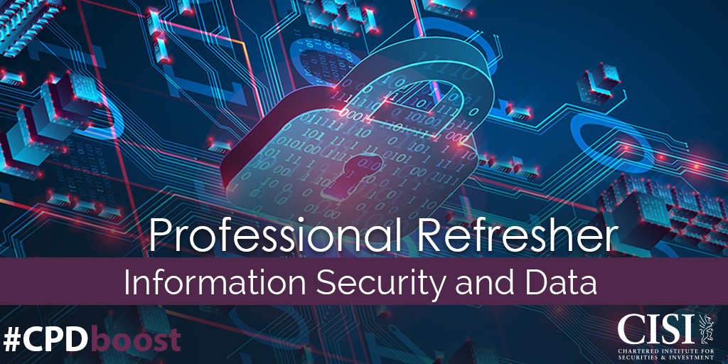 CISI's tweet photo. Explore the regulatory framework, the latest cybercrime developments, the lessons to be learned from high-profile cases and key identity issues with our elearning module: https://t.co/h8KszeJ1Bi
#CPDboost #securityanddata #cybercrime https://t.co/e3Pr17XXYC