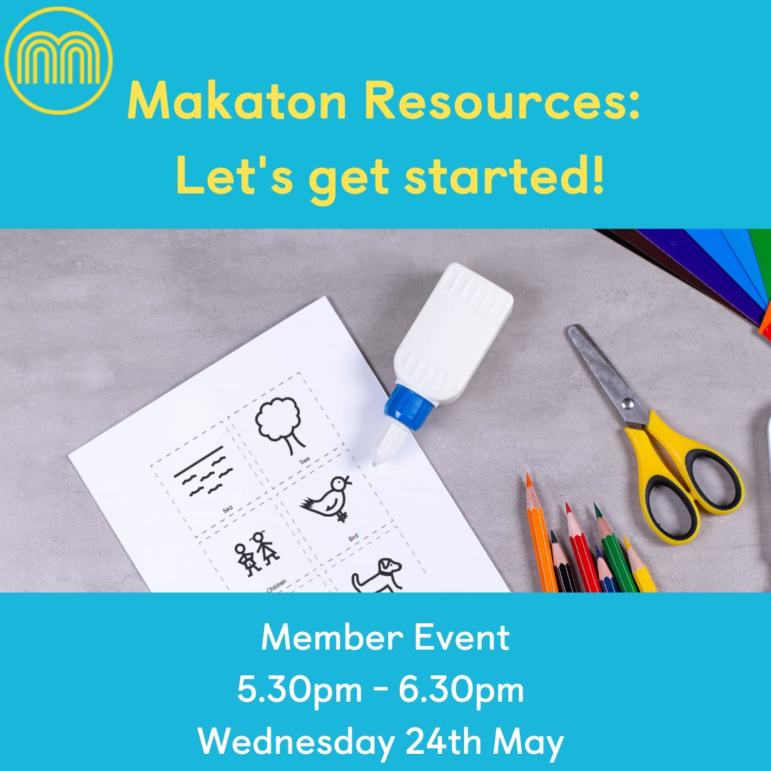 Member Event: Makaton resource making: let's get started!

5.30pm - 6.30pm Wednesday 24th May. Free for all paid Makaton members! 

Come along for a virtual resource-making session. More information and booking: ow.ly/Vkgm50OkkgV