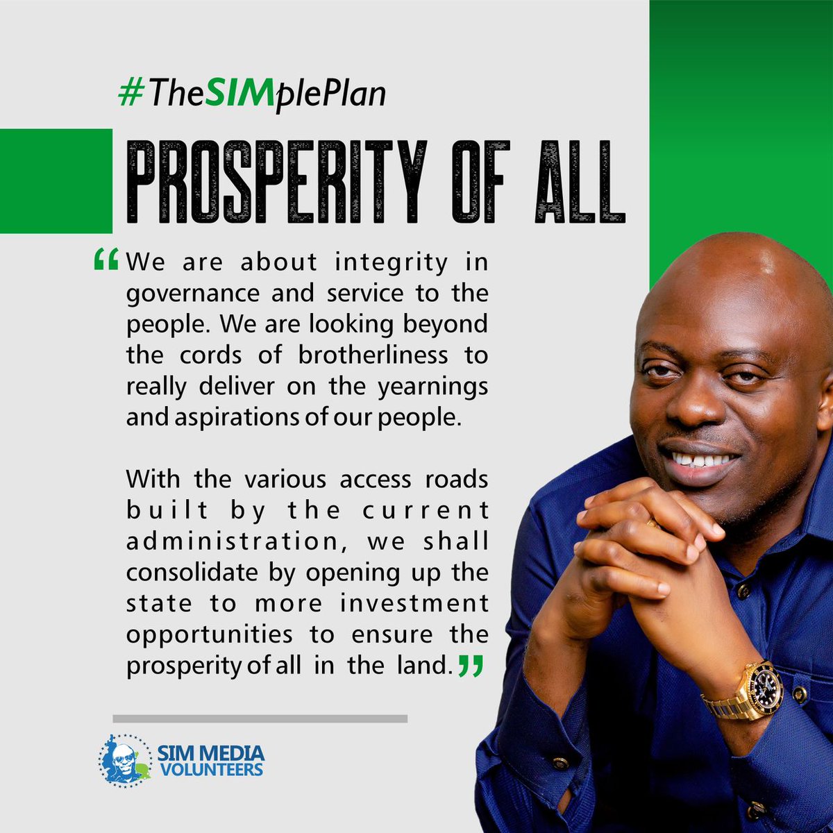 ledogo's tweet image. #TheSIMplePlan

Sir Siminalayi Fubara's government will bring shared prosperity in Rivers State. Anticipate!

#SMV