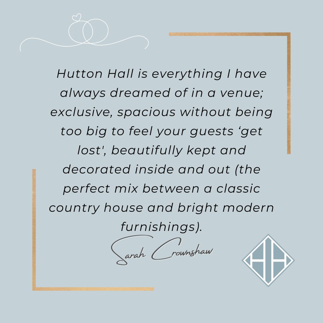 Hutton_Hall's tweet photo. What a lovely recommendation! Thank you x
#locationwedding #huttonhall #huttonhallweddingvenue https://t.co/hSTPDm7kwU