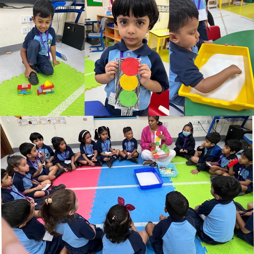JssSchool's tweet photo. Children of KG1J were engrossed in recognizing numbers 2 and 3 through various interactive activities like number association using links, making traffic lights for craft, tracing numbers on salt trays, and so on.
#JSSIS #Kindergarten #EYFS #EarlyYears #IndianCurriculum #ICSE https://t.co/Ix4MNCBkty