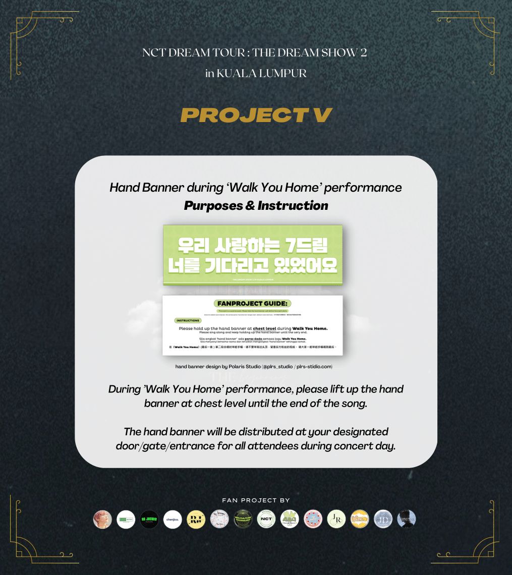 MalaysiaNCTzen's tweet photo. THE DREAM SHOW 2 in KUALA LUMPUR FAN PROJECT

💚 The Beginning of A Dream 💚

PROJECT 5 : HAND BANNER DURING ‘WALK YOU HOME’ PERFORMANCE 

*Approved by Korea Management 

#TDS2inKL #THEDREAMSHOW2_in_KL #THEDREAMSHOW2_in_KUALALUMPUR https://t.co/4uiYWUjkiY