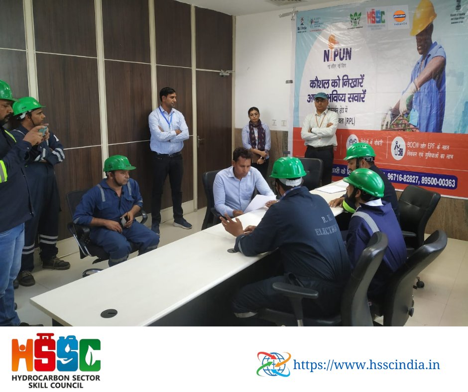 Hydrocarbon_SSC's tweet photo. Glimpse of initial assessment of Recognition of Prior Learning (#RPL) under #NIPUN scheme for #Project_Supervisor job role at IOCL - Panipat Refinery &amp; Petrochemical Complex, held on 10.05.2023.
#SkillIndia #SkilledManpower #Skills4Aall #SkillDevelopment https://t.co/wCWrSc4MWD