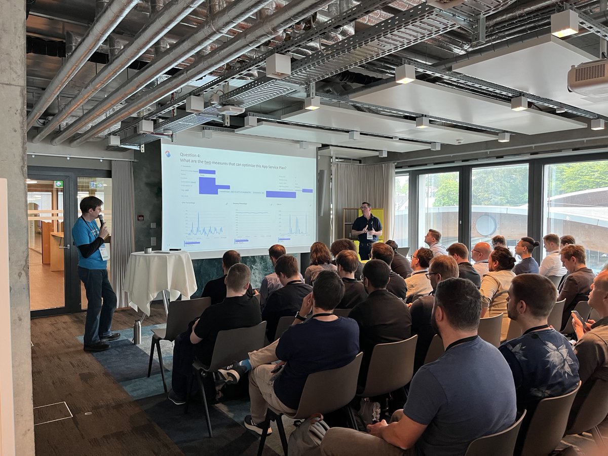 Happy to see so many people in the #Swisscom session on Optimizing Azure Costs at this year's #azurebootcampch.
Thank you <a href="/JohnerStefan/">Stefan</a>, <a href="/stefanroth_net/">Stefan Roth [MVP]</a> and team for having us!
You're at the event? We &amp; <a href="/itnetx_CH/">itnetx (Switzerland) AG</a> look forward to chat!