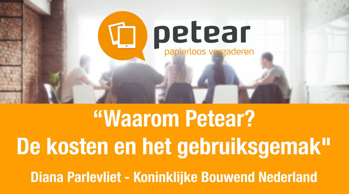 Dat wij websites maken in TYPO3 is bekend bij onze relaties, maar dat wij ook een betrouwbare vergadertool hebben ontwikkeld is nog niet bij iedereen bekend. Wil je meer hierover weten, kijk dan op petear.nl #vergaderen #efficient #papierloos #kostenbesparing