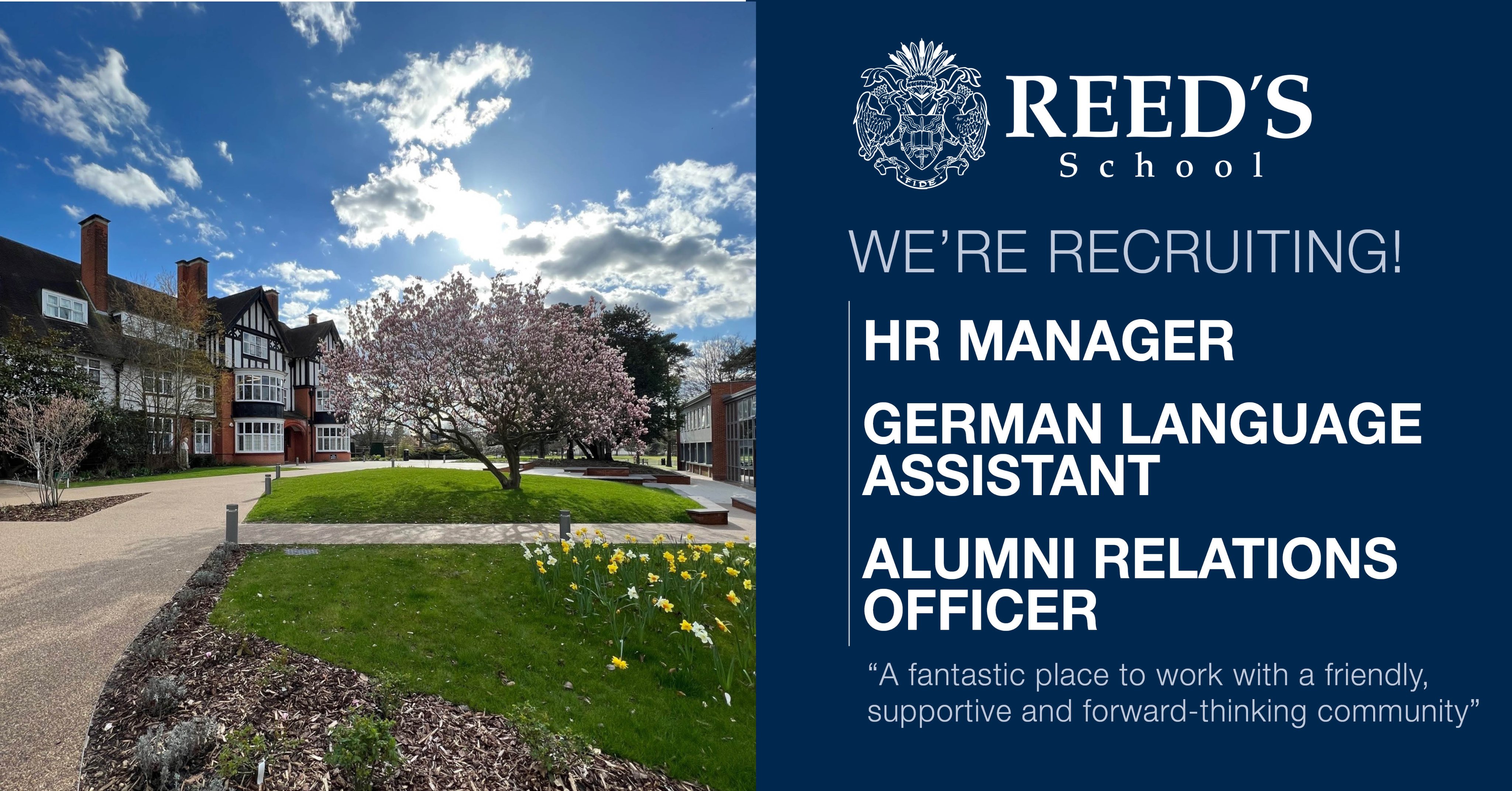 Reed's School Cobham on Twitter "We're recruiting! There are some