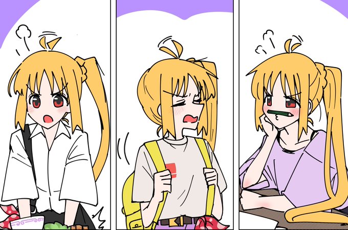 ぷんぷん虹夏3連かわいく描けたからコマなしでも見てほしい #ぼっち·ざ·ろっく