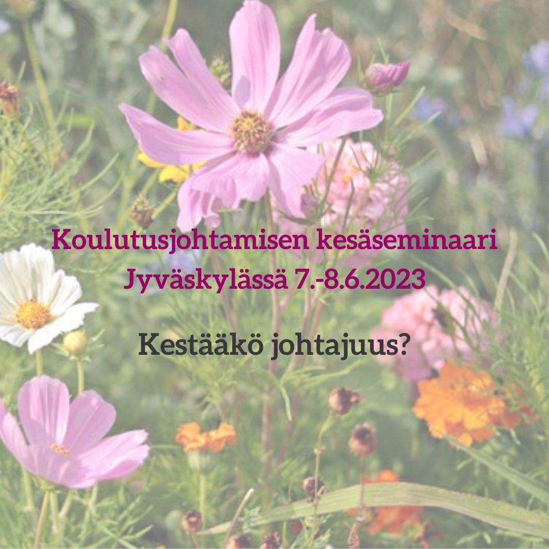 KInstituutti's tweet photo. 📣 HUOMIO TÄNNEPÄIN!!📣
Viimeinen kuulutus ilmoittautumiselle kesäseminaariin7.-8.6. paikan päälle Jyväskylään.

Ilmoittauduthan paikan päälle Jyväskylään viimeistään 15.5.

https://t.co/MImeELjzvd

#koulutusjohtaminen #jyulead https://t.co/Selz9n0xGf