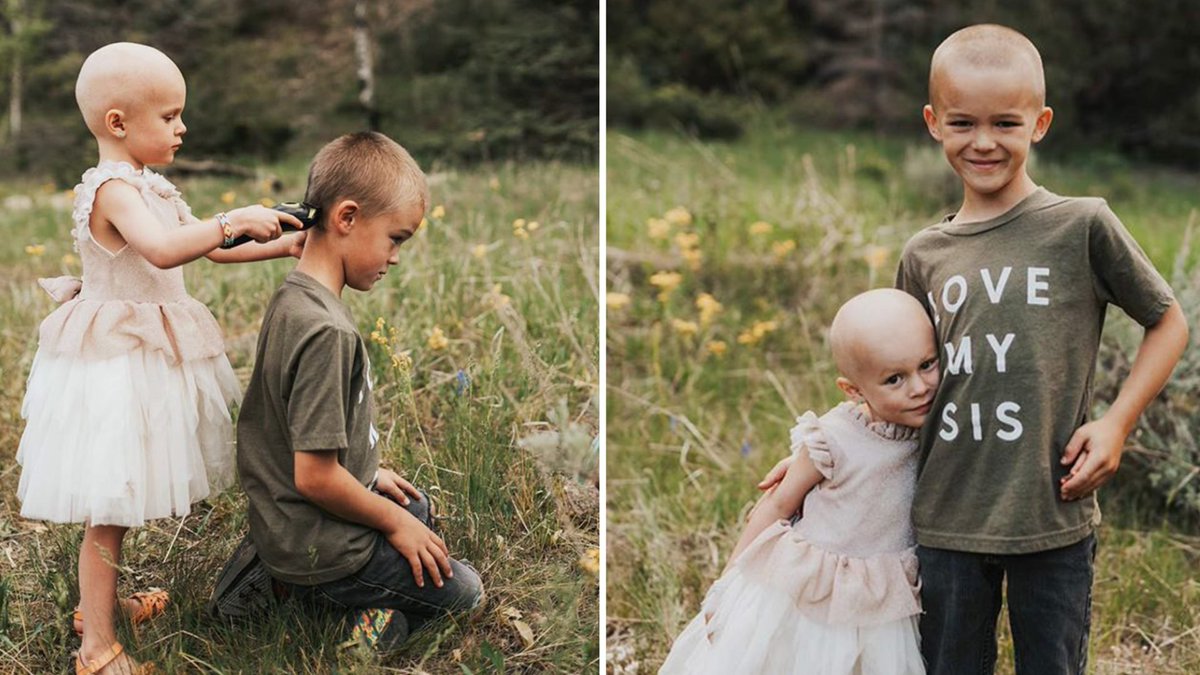 This older brother is winning hearts after he asked his 3-year-old sister who was diagnosed with cancer to shave his head so that she wouldn't have to go through it alone.
Read more
theepochtimes.com/brother-suppor…