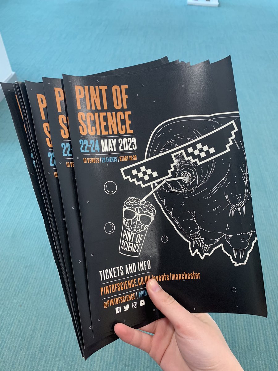 Megan Priestley (@megtriesscience) on Twitter photo <a href="/marynewland_/">Mary Newland</a> and I will be back on BBC radio Manchester tomorrow afternoon (12/5) to promote this year’s <a href="/pintofscience/">Pint of Science UK</a> festival! 🧠 🍺 Tune it at 4pm to catch us live on air!
(and more importantly grab your tickets @ pintofscience.co.uk/events/manches… ) <a href="/marynewland_/">Mary Newland</a> and I will be back on BBC radio Manchester tomorrow afternoon (12/5) to promote this year’s <a href="/pintofscience/">Pint of Science UK</a> festival! 🧠 🍺 Tune it at 4pm to catch us live on air!
(and more importantly grab your tickets @ pintofscience.co.uk/events/manches… )