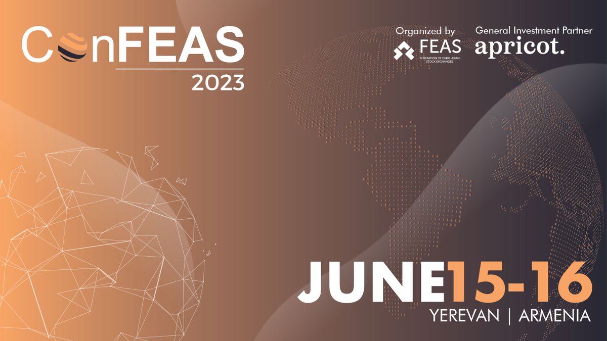 #ConFEAS2023 taking place in Yerevan, Armenia! 
Save the date - June 15, 16!

#FEAS #FEASEvent