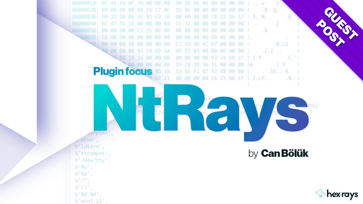 We’ve just published another great Plugin Focus article! Can Bölük ( <a href="/_can1357/">Can Bölük</a> ) introduces his NtRays plugin for automated simplification of Windows Kernel decompilation. Read more 🌐 hex-rays.com/blog/plugin-fo…

#IDAPro #IDAPython #IDAPlugin #NtRays