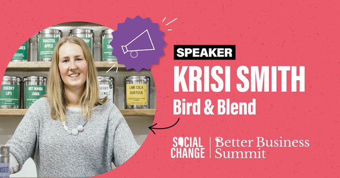 Really looking forward to this, happening on Monday! Thanks @socialchangeuk @thelincolnite for having me! 
#founderstory #founderjouney #birdandblendteaco #businessforgood #Bcorp