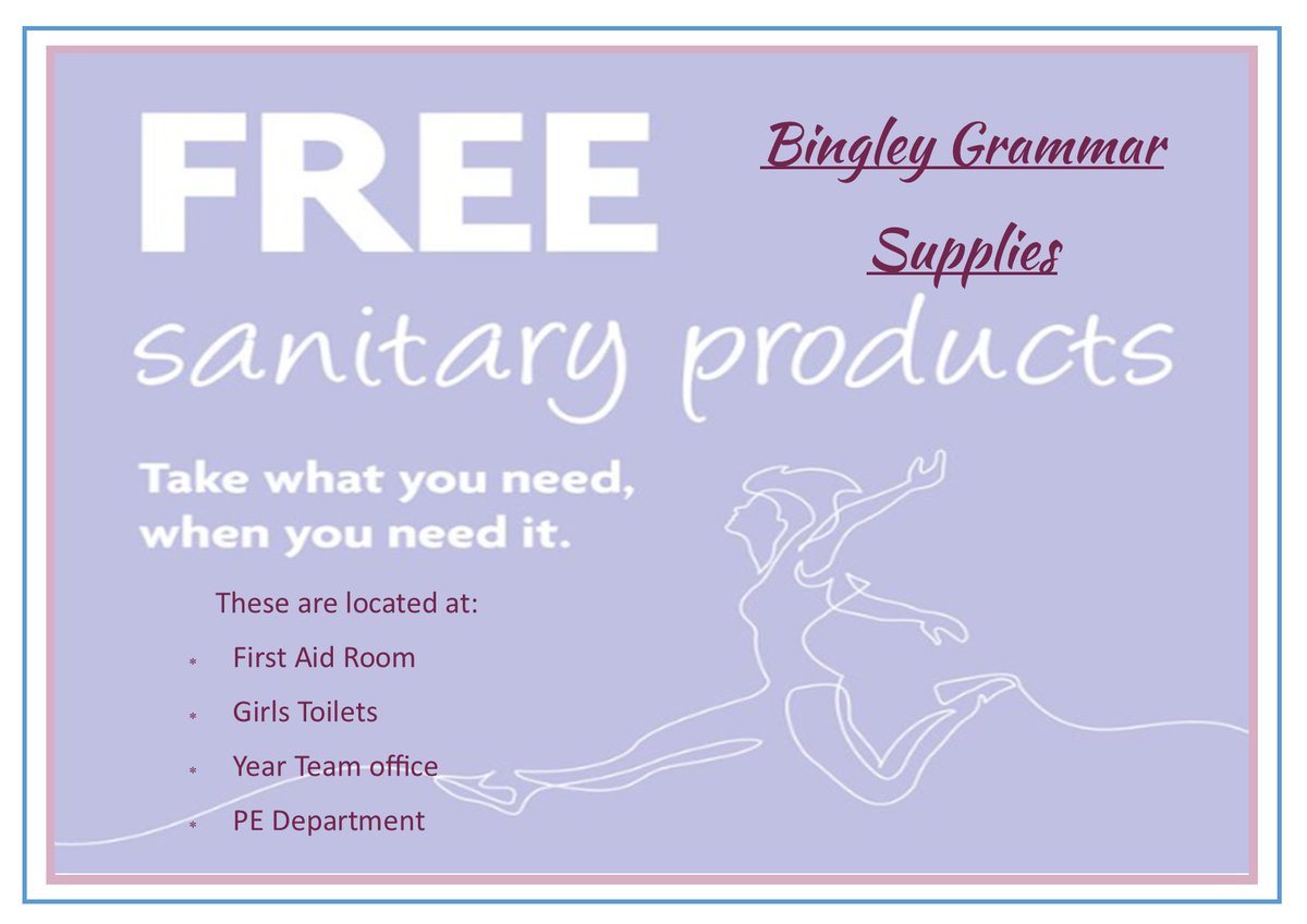 Have you got your free products yet? #bingleygrammar #periodequality