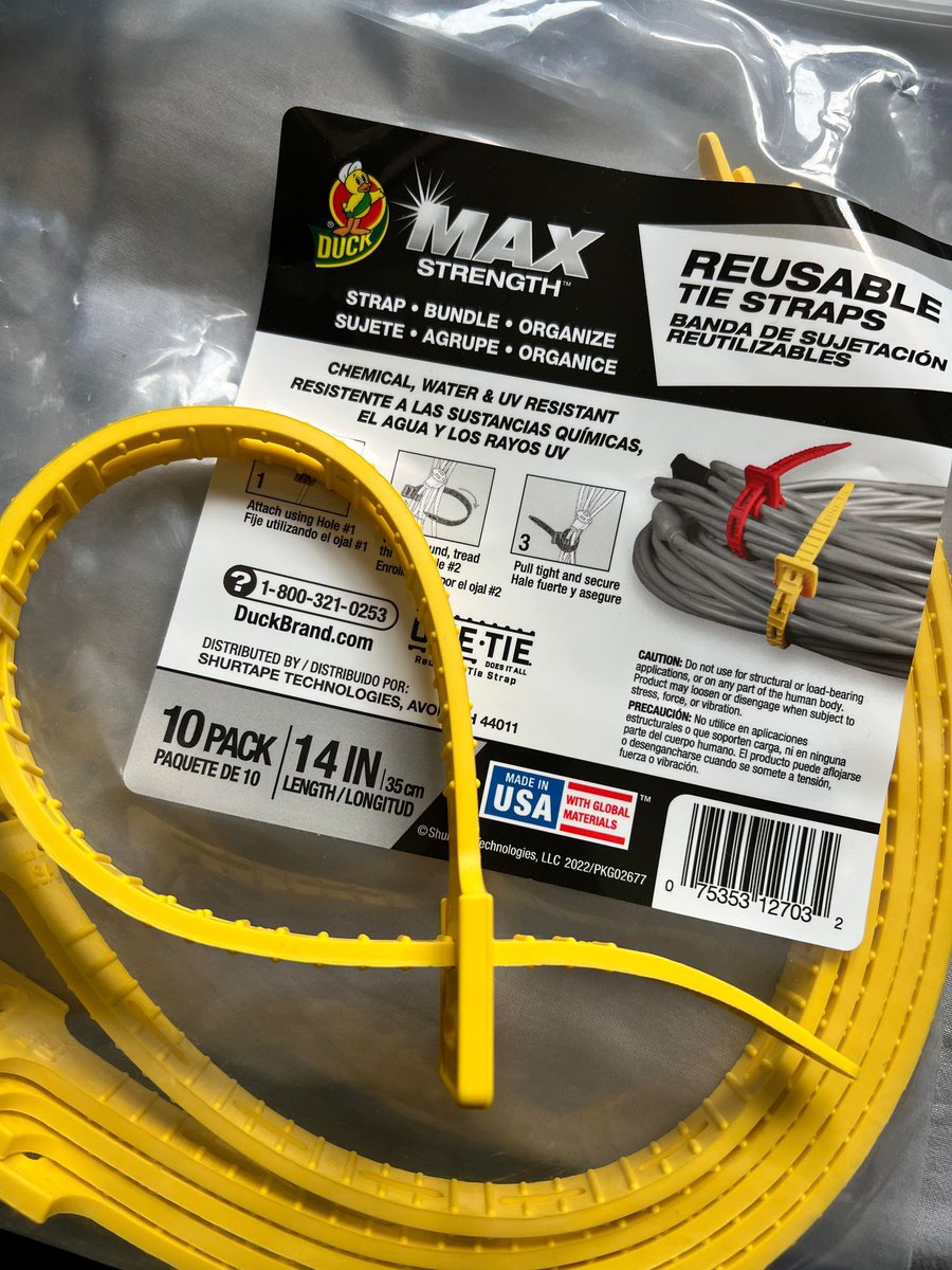 Have you got your hands on our Reusable Tie Straps yet?!🦆

Chemical, Water and UV Resistant!

Find out where you can purchase yours here:

ducktape.co.uk/where-to-buy/ 

#DuckTape #DuckTapeUK #TieStraps