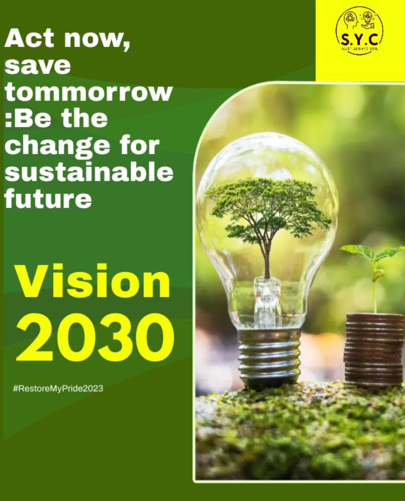 'Awakening the World's Environmental Consciousness: Uniting for Sustainable Solutions, Inspiring Change, and Preserving Nature's Splendor for Generations to Come. Together, We Hold the Key to a Greener Future.'#RestoreMyPride2023 #GoGreener