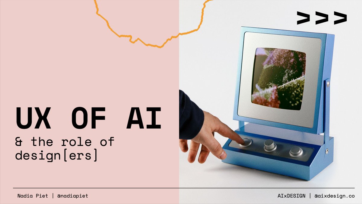 AI meets Design Education (@gestaltungai) on Twitter photo This morning at #reshapeforum we were delighted by <a href="/NadiaPiet/">Nadia Piet</a>'s talk! You can find her slides here:
github.com/ai-d-lab/resha… This morning at #reshapeforum we were delighted by <a href="/NadiaPiet/">Nadia Piet</a>'s talk! You can find her slides here:
github.com/ai-d-lab/resha…