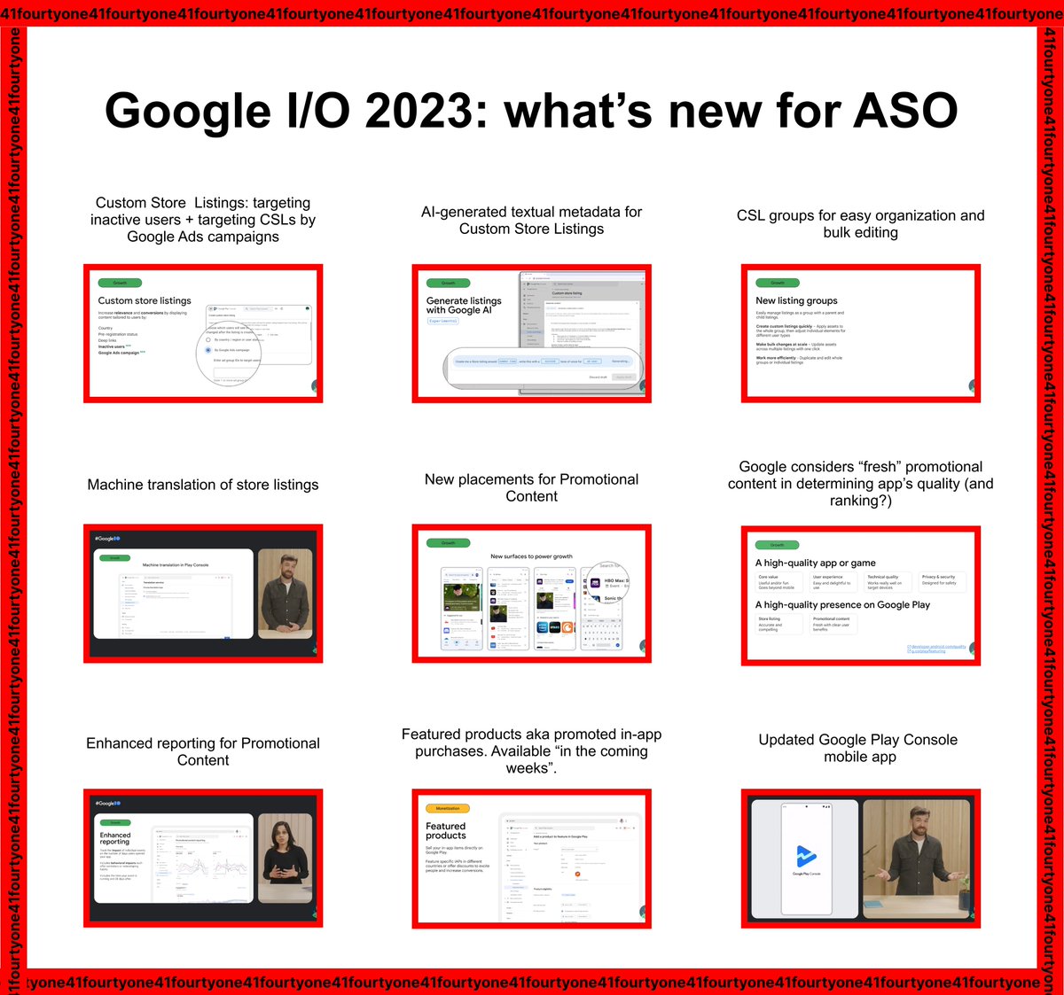 tatarynovich's tweet image. (1/10) I summarized all the important ASO/Google Play updates from yesterday&apos;s Google I/O:

#GoogleIO2023 #ASO #GooglePlay