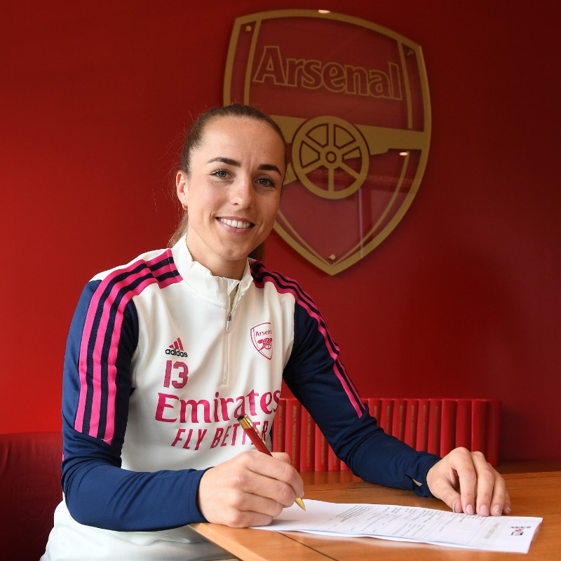 ArsenalWFC's tweet photo. ‘This is my team. This is my club.’ 

@liawaelti has signed a new contract ✍️