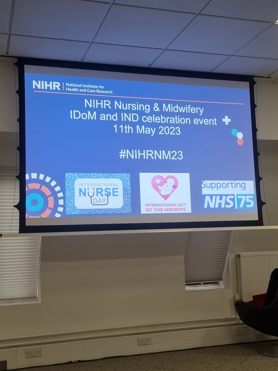 Looking forward to a day celebrating International nurses/midwives day #NIHRNM23 <a href="/bellamy_mary/">Mary Bellamy</a> <a href="/grays84/">Jo Gray</a>