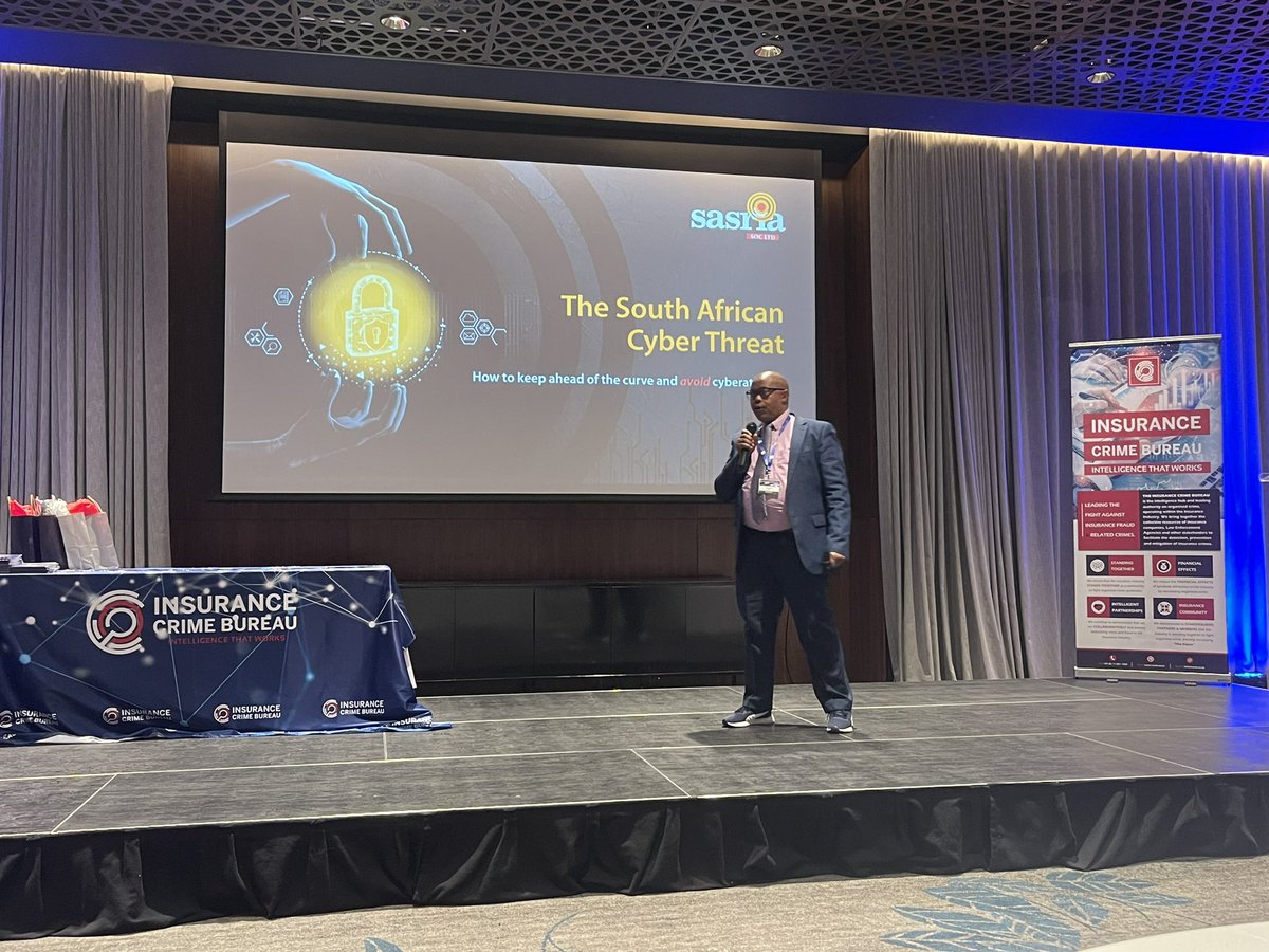 saicb's tweet photo. “The South African Cyber Threat” is a SERIOUS concern to our Nation and Economy. Sam Nkosi from @SasriaSOCLtd is discussing how we can address the issues as a community.
#ICB2023Conference
#IntelligentPartnerships
#IntelligenceThatWorks
#MakingADifference https://t.co/dHPu7jne9S