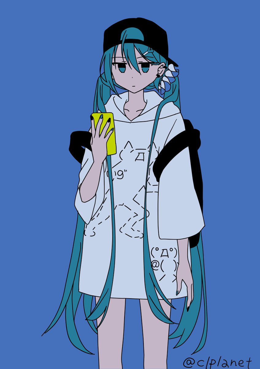 初音ミク「パーカーミクさんそのさん 楽しいからこのシリーズまだ続きそう #初音ミク #Ha」|アイラ@X-Plorezのイラスト