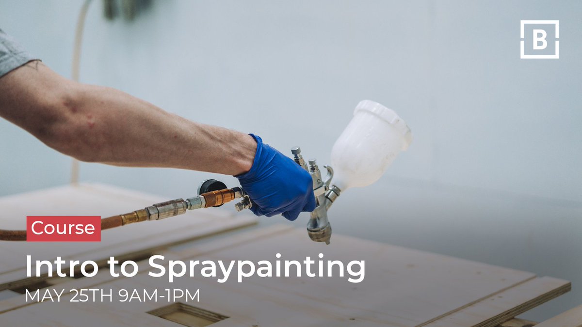 Our upcoming ‘Introduction to Spray Painting’ course on Thursday 25th May from 9am-1pm. This course can be booked by current members under ‘Make a Booking / Paint.’ If you are not yet a member, don’t worry! You can simply join online to book. #sprayfinishing #buildingbloqs