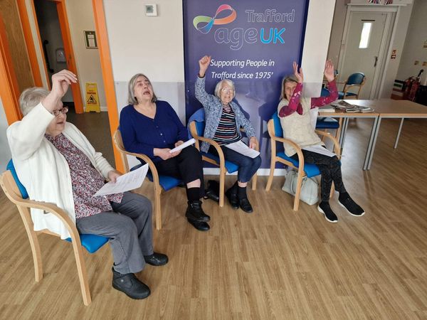 AgeUKTrafford's tweet photo. Our Passion for Life Day Support celebrated the Coronation with a Coronation Concert on Friday! 👑🇬🇧
Take a look at all the fun!
Thinking about Day Care?
Call manager Joanne on 07879 811 979
#DaySupport #Coronation2023 #PassionForLife https://t.co/iHcjVcOoQn