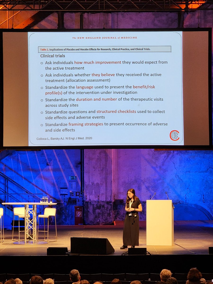 Love that she concluded with actionable items #clinicians #physicians #healthcareproviders #HCP #clinicalresearchers & others can use to help improve #clinicaltrials which will lead to benefits for #patients 

#SIPSplacebo2023 #research #clinicalresearch #placebo #placeboeffects