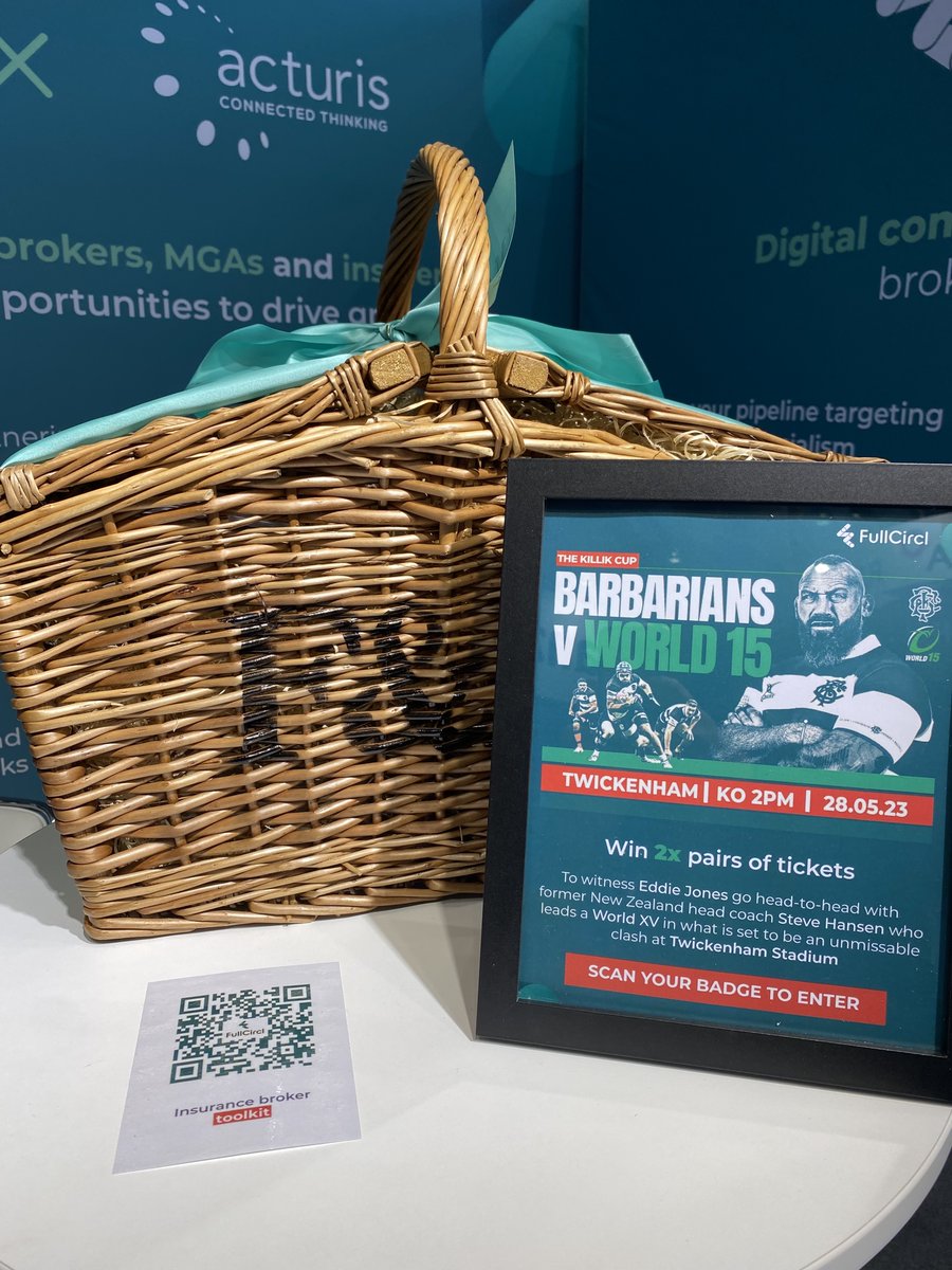WeAreFullCircl's tweet image. Are you attending BIBA 2023 today? You won't want to miss your chance of winning 2x tickets for the Barbarians vs World 15 at Twickenham or a luxury Fortnum &amp;amp; Mason hamper. Visit us at stand G10 to submit your entry.

#BIBA2023 #FullCircl #SmartBroker