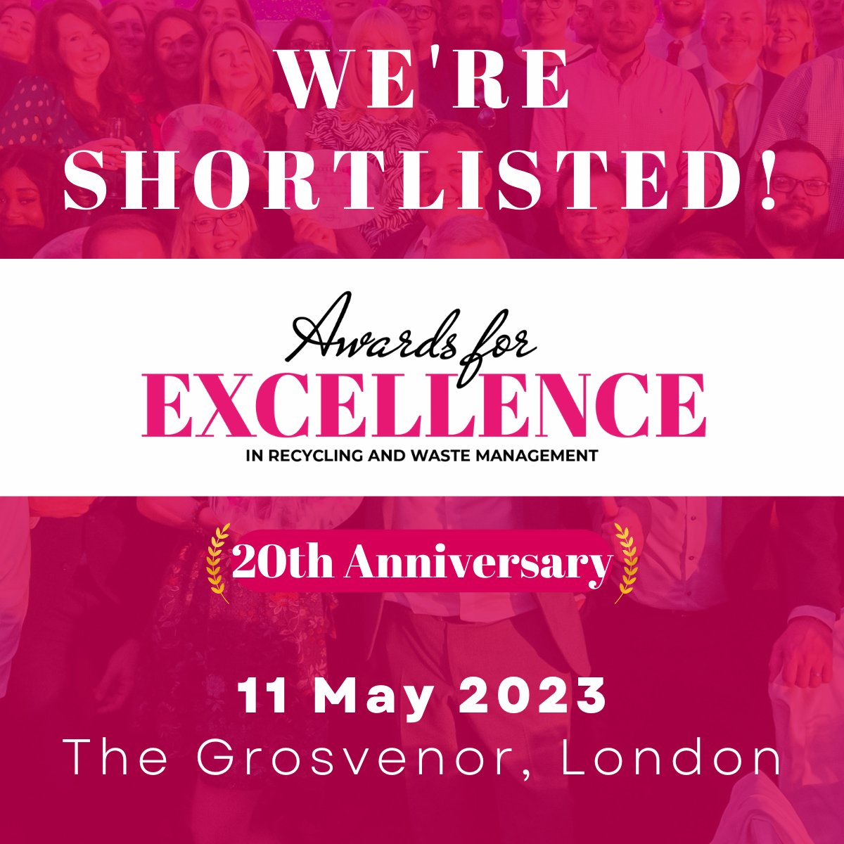 Today we are attending the Awards for Excellence in Recycling &amp; Waste Management 2023 #AFE2023

Countrystyle has been nominated for Wood Recycling Business of the Year. 

Good luck to all of the other finalists!

#AwardsforExcellence #CountrystyleRecycling #WoodRecycling