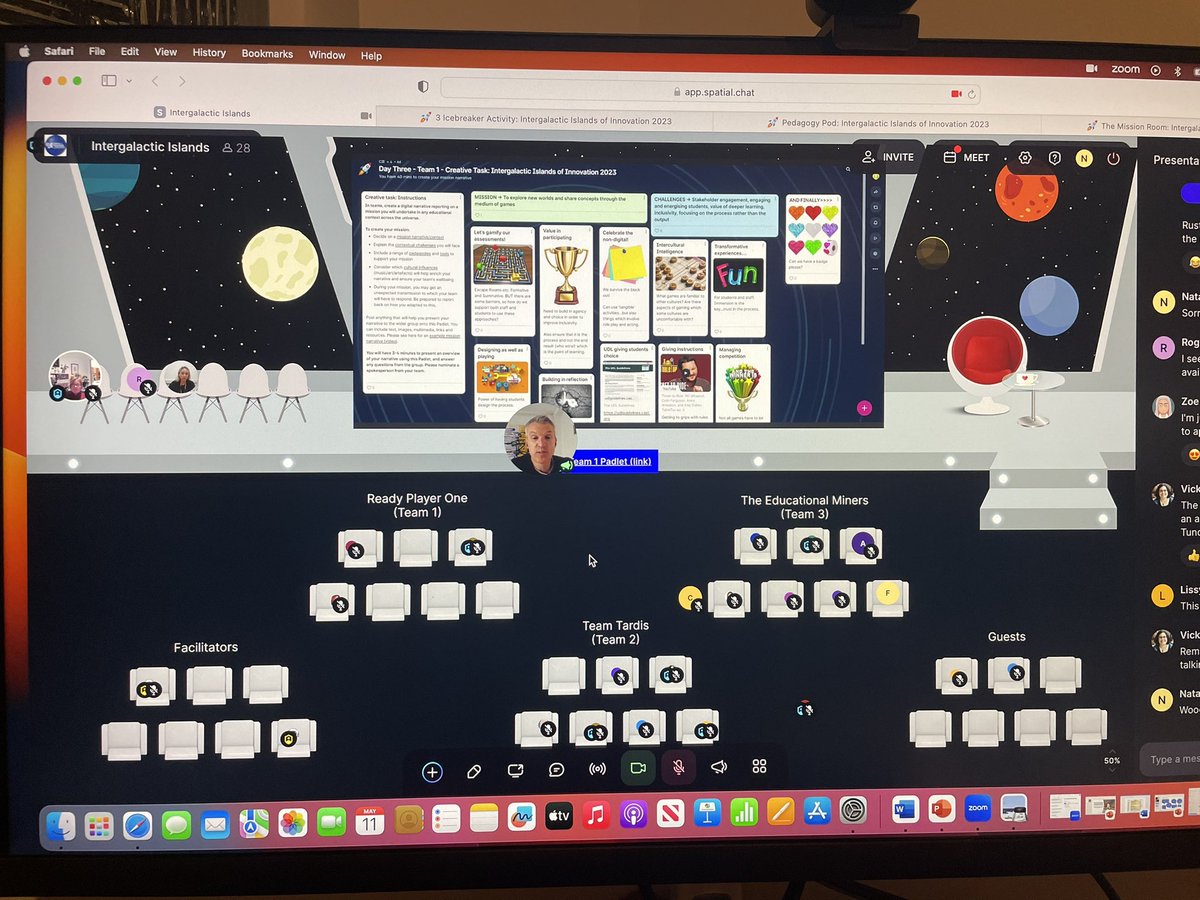 Again, what a brilliant experience being a facilitator at #CIEIslands23! 

All about space this year…our team Ready Player One had a LOT of (playful) thoughts about gamification. Pushed Padlet to its limits. And made some great connections. Brilliant learning.