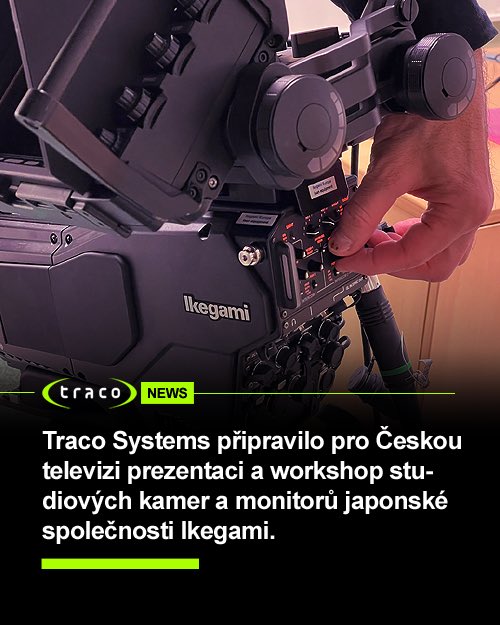 TRACOSYSTEMS's tweet photo. ⚠️ @TRACOSYSTEMS připravilo pro Českou televizi Praha prezentaci a workshop studiových kamer a monitorů japonské společnosti Ikegami.
https://t.co/zgtxPGV2hi
#Ikegami #Unicam #Kamery #Zpravodajstvi #CT #TracoSystems #TracoApps #TracoShop https://t.co/dIEPnQ0Y53