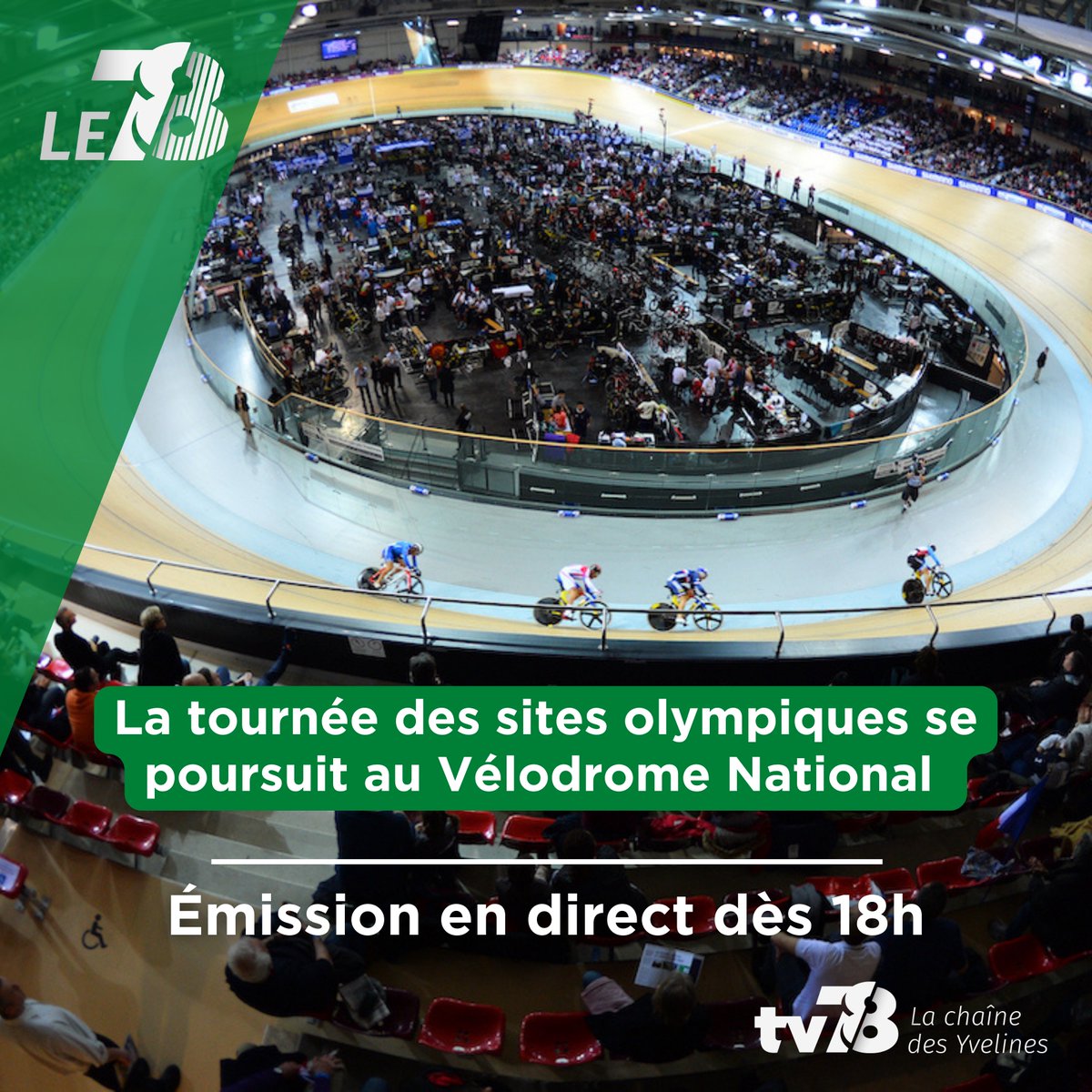 TV78_Yvelines's tweet photo. 🚲 Le comité de @Paris2024 poursuit sa mise en valeur des sites olympiques. 

Suivez les démonstrations des athlètes depuis le stade de BMX @sqy en présence d’invité(e)s ce soir dans #le78 

📺 Canal 30
💻 https://t.co/MSmj7XW5wq

#bmx #jeuxolympiques https://t.co/jZor2tXnJA