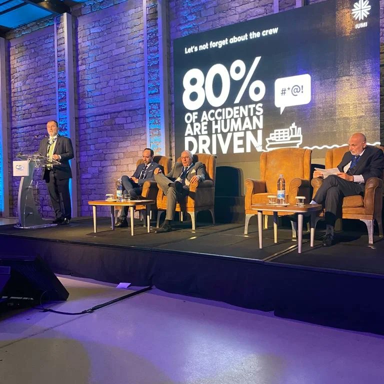 #happeningnow: <a href="/IliasTsakiris/">Ilias Tsakiris</a> Chair of Ocean Hull Committee discussing <a href="/IUMI_marine/">IUMI</a> current issues at the 1st Cyprus Shipping News Marine Insurance Conference.
#marine_insurance #hullandmachinery #inflation #ESG #war #decarbonization #darkfleet #autonomous #containers #roro