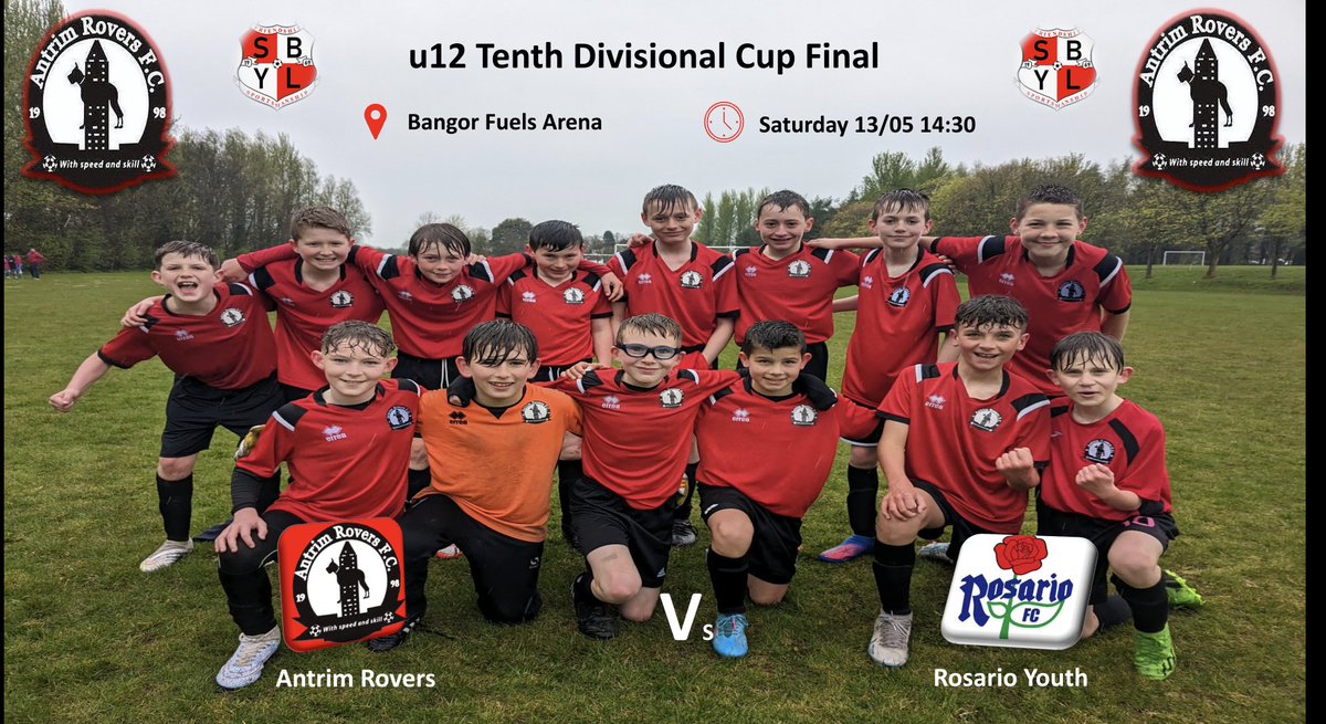 antrimroversfc's tweet photo. Good luck to our u12 team this Saturday 🔴⚫🔴⚫ https://t.co/ilqc25WUyu