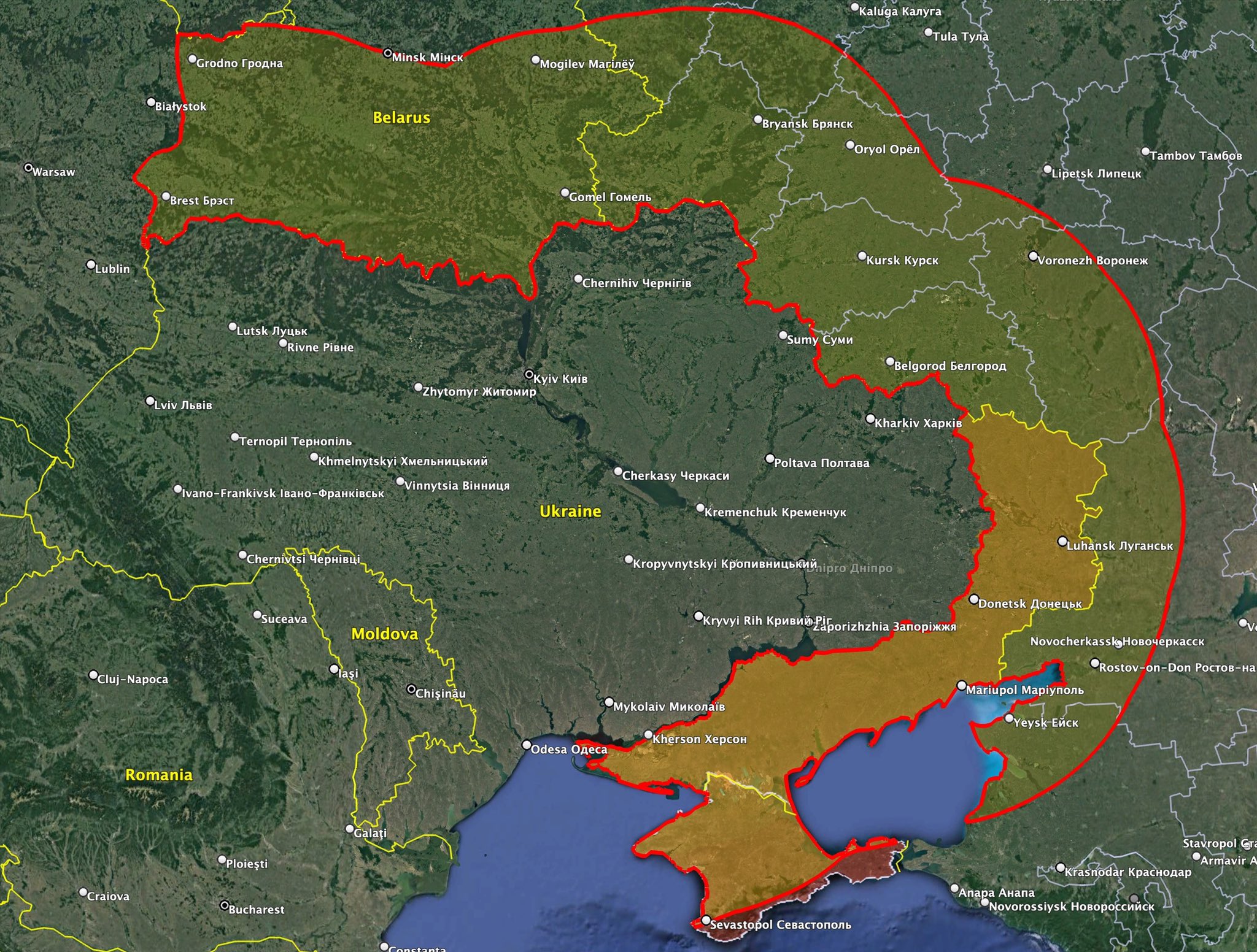 🇺🇦Ukrainian Front on Twitter "⚡️Map 🗺️ with the range of the 🇬🇧British